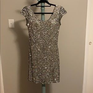 Sequined cocktail dress